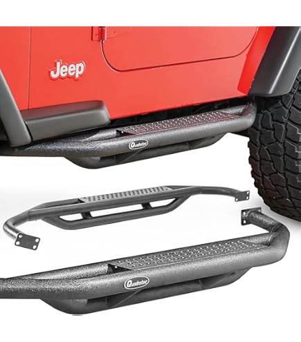 Amazon.com: SmittyBilt SRC Side Armor – Textured Black (87-06 YJ